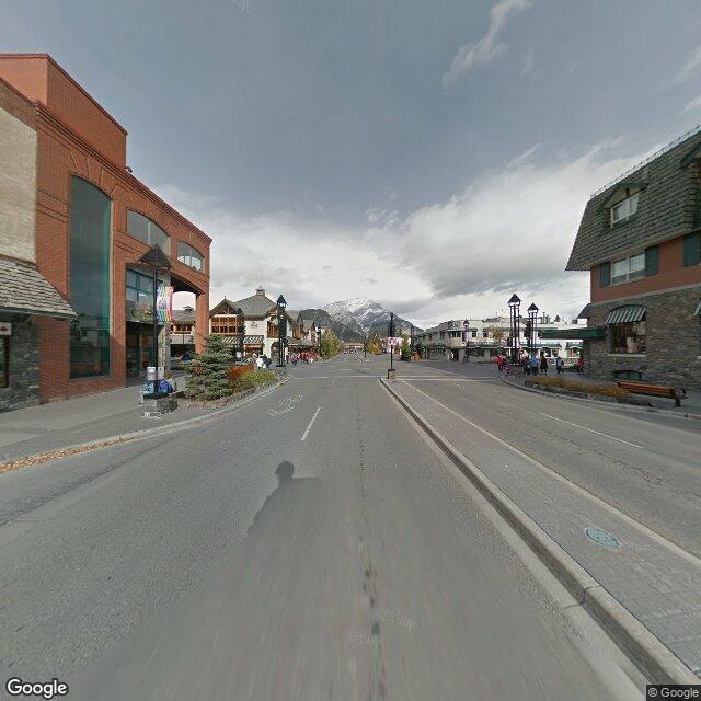 Street view of Banff, AB