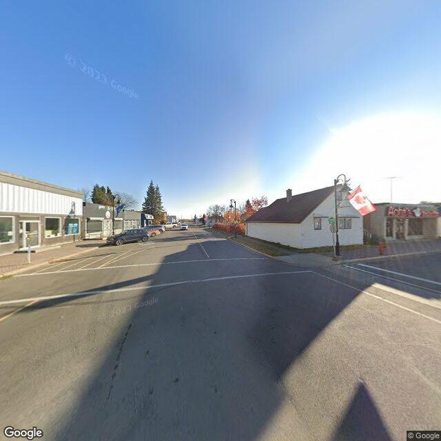 Street view of Redwater, AB